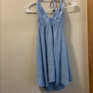 Blue Brandy Melville Halter Dress SUPER RARE